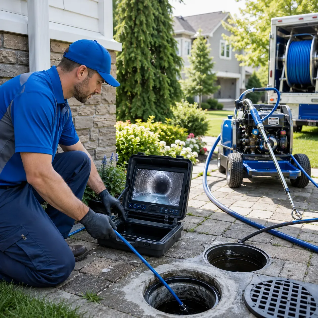 Outdoor drain cleaning professionals serving Bells, TX
