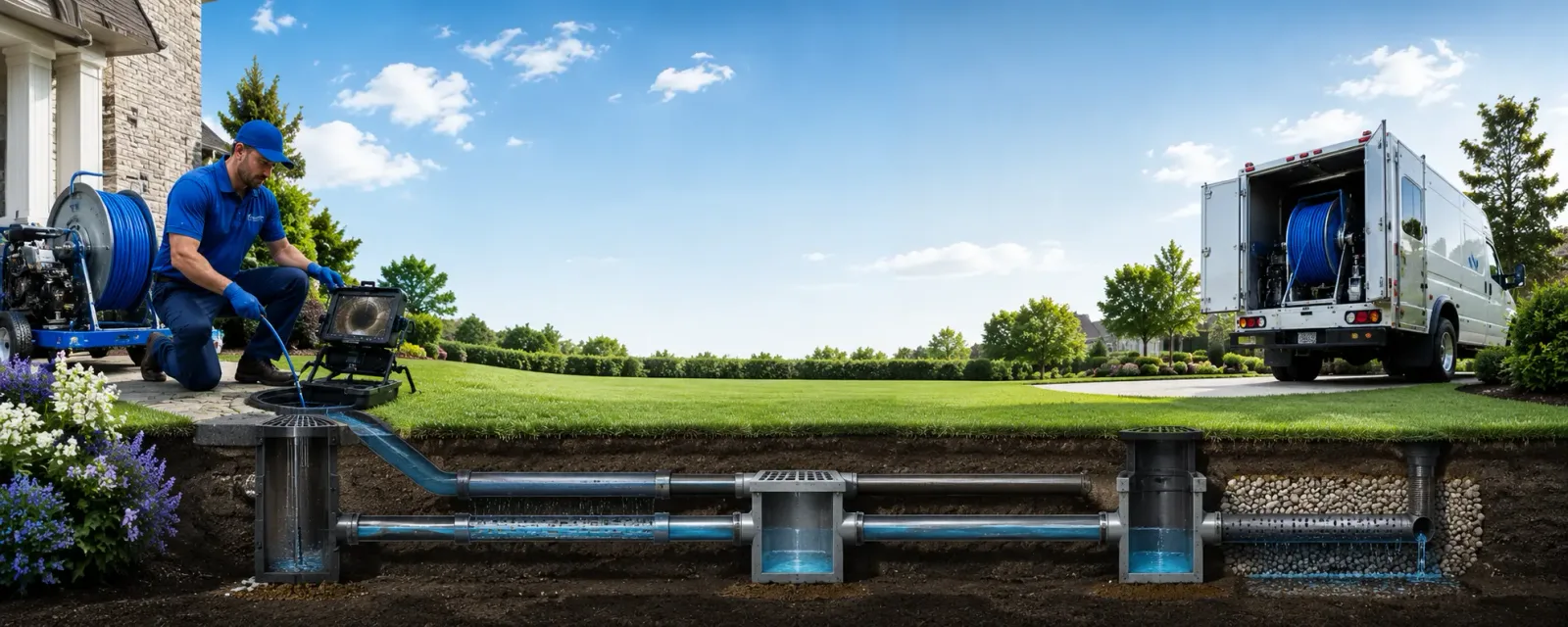 Outdoor drain cleaning information for Bells, TX